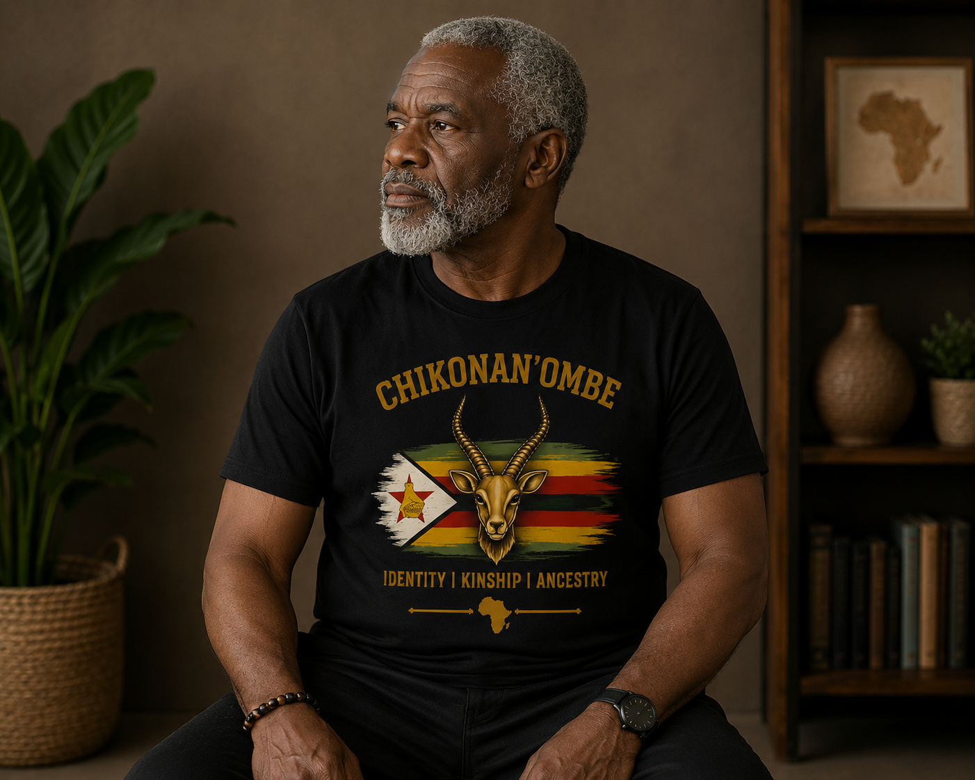 CHIKONAN'OMBE Heritage T-Shirt | Men's African Heritage Collection