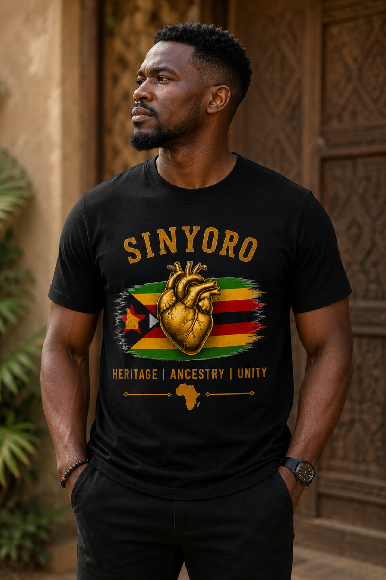 SINYORO Heritage T-Shirt | Men's African Heritage Collection