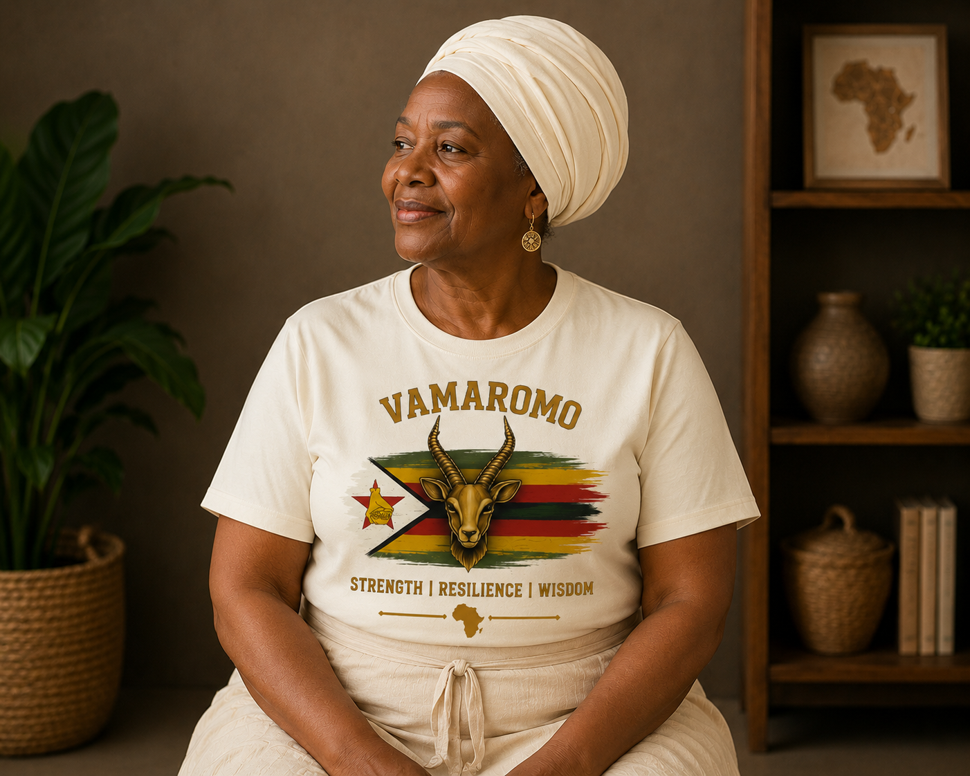 VAMAROMO Heritage T-Shirt | Women's African Heritage Collection
