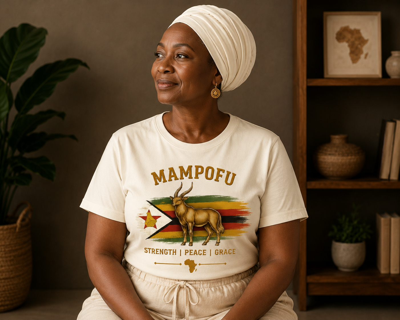 MAMPOFU Heritage T-Shirt | Women's African Heritage Collection